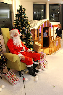 Santa on his Throne (and Tops and BB in the background!)