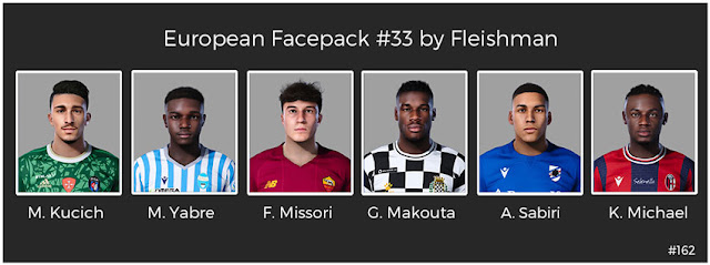 European Facepack #33 For eFootball PES 2021