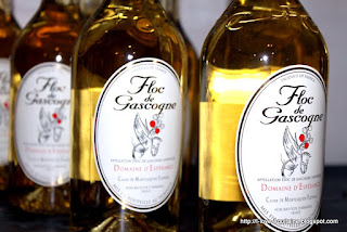 Bottles of white Floc de Gascogne