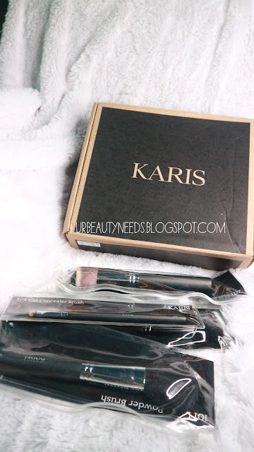 karis cosmetics essential face brush set