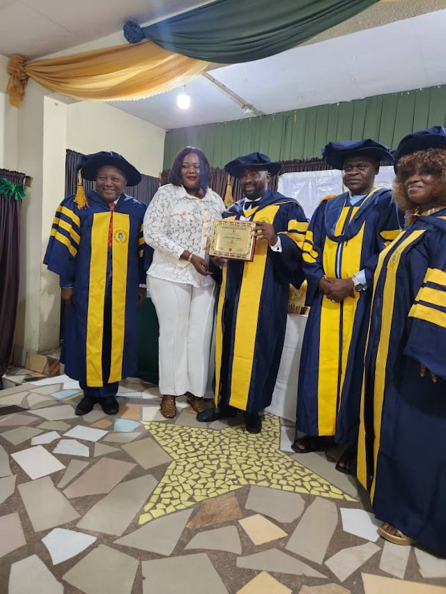 Atmos Boss, Ahmadu appeals for Increase in Education budget, bags Honorary Doctorate Degree