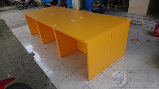 Meja Kantor Digabung Menjadi Meja Rapat + Meja multifungsi + Furniture Semarang