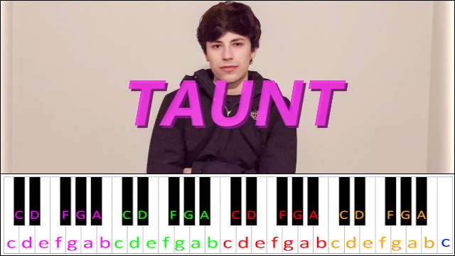 Taunt by Lovejoy Piano / Keyboard Easy Letter Notes for Beginners