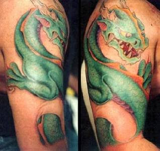 Japanese Dragon Arm Tattoo Picture 10