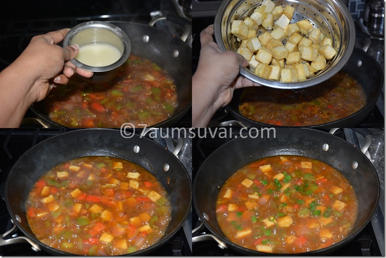 Chilli tofu gravy / Chilli tofu