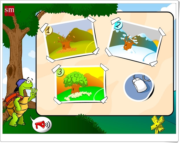 "Juega con Menta, la tortuga" (Juegos interdisciplinares de Educación Infantil de 4 años)