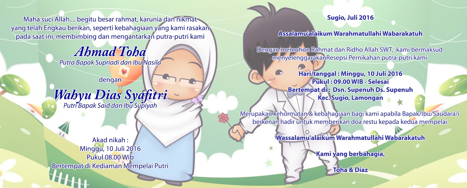 Kartun Muslim Pernikahan Gambar Kartun