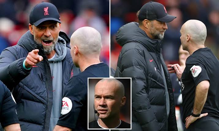 Full transcript of Klopp's exchange with referee Tierney revealed after Liverpool boss gets suspended