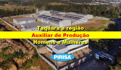 Empresa abre vagas para Auxiliar de Produção em Taquara, Igrejinha ou Parobé