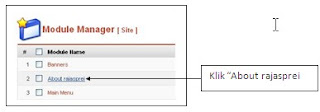 Cara membuat situs dengan joomla, menonaktifkan menu tertentu di joomla.