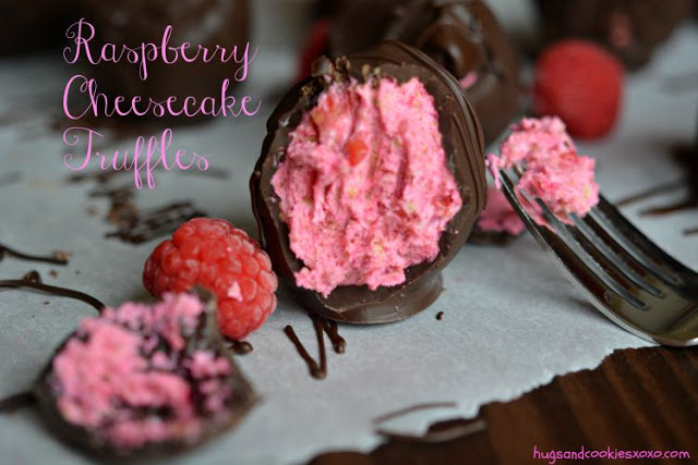 Raspberry Cheesecake Chocolate Truffles