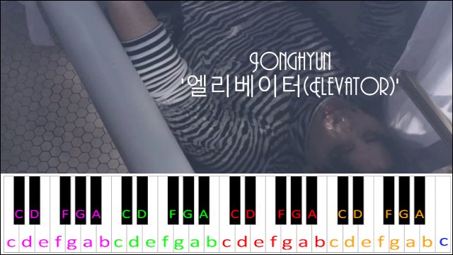Elevator by Jonghyun Piano / Keyboard Easy Letter Notes for Beginners