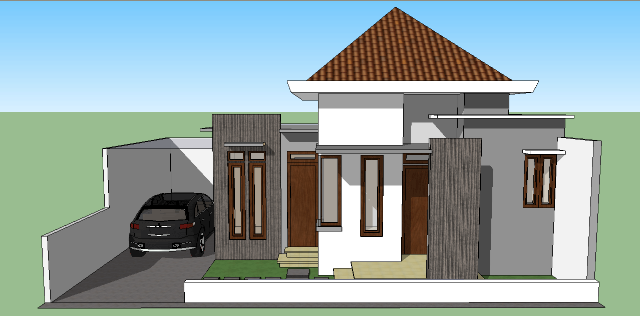  Sketsa Sederhana Rumah minimalis 3