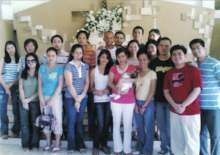 May 1, 2007, Robie's Baptism with godparents.