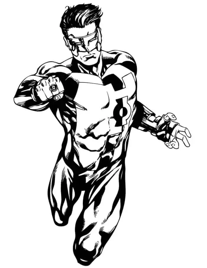 Jon Stewart Green Lantern Coloring Pages