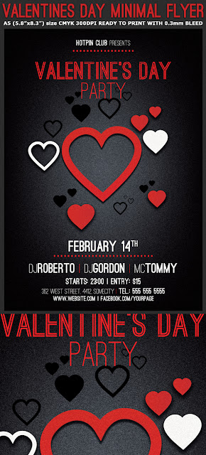  Valentines Day Minimal Flyer Template