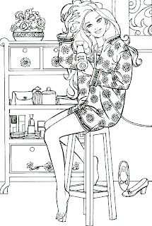 barbie coloring pages