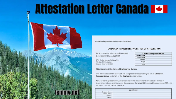 attestation letter canada text with a picture of the canadian flag and forest in the background by temmy.net is somewhere under the image
