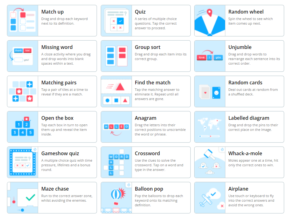 How to create a Maths generator activity? – Wordwall