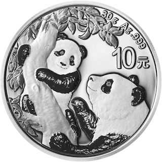 2021 China 30 gram Silver Panda