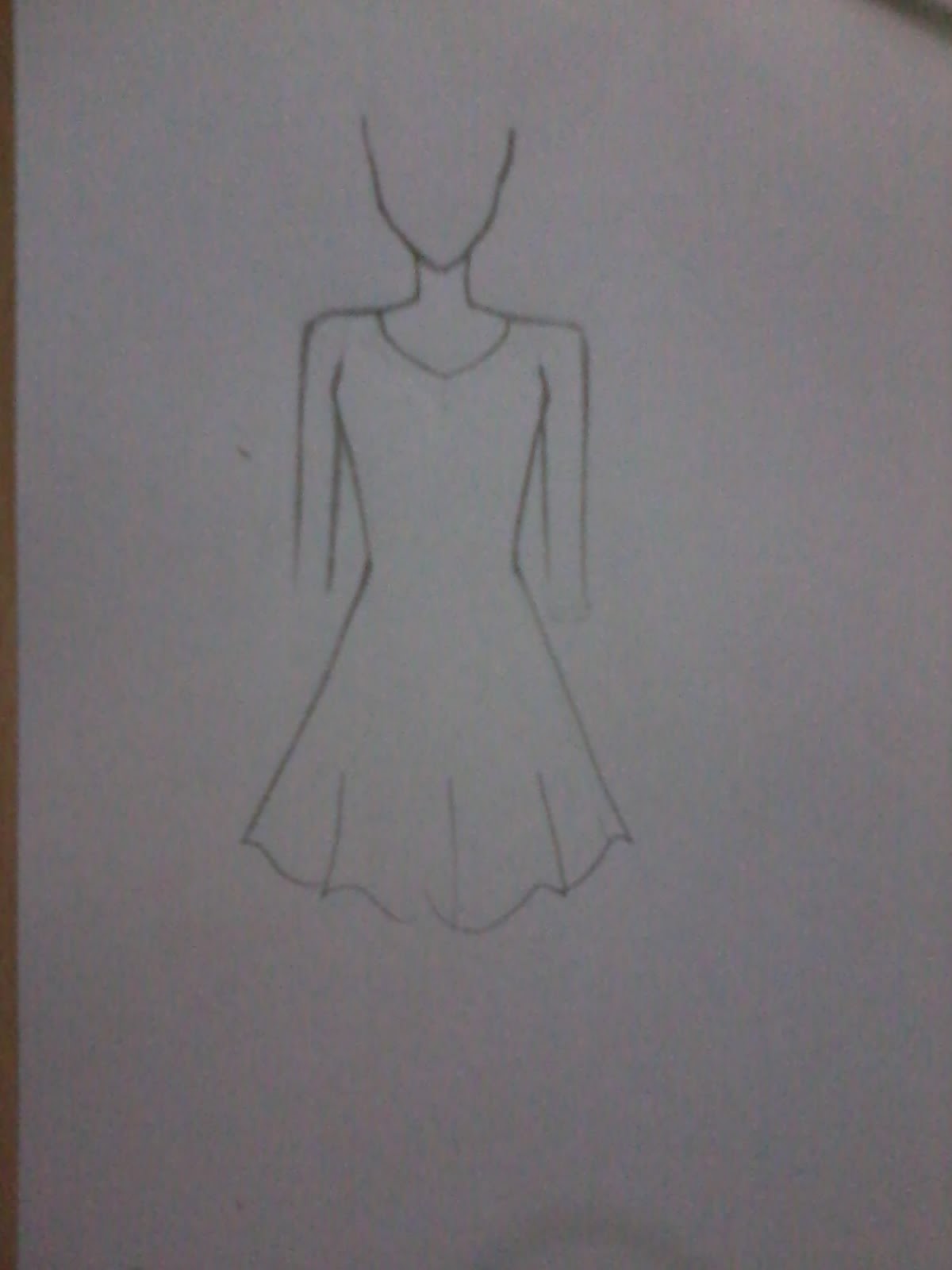 Cara Membuat Sketsa Dress Sederhana