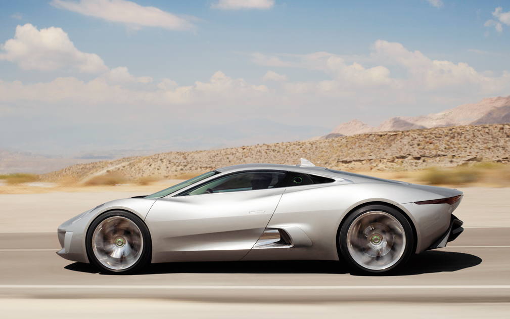 A turbinepowered electric concept car Jaguar CX75 is considered to be one
