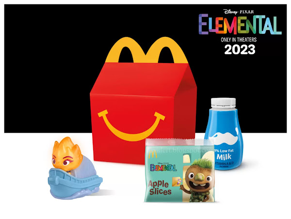 McDonalds Elemental 2023 happy meal with Clod Apple Slices Pack