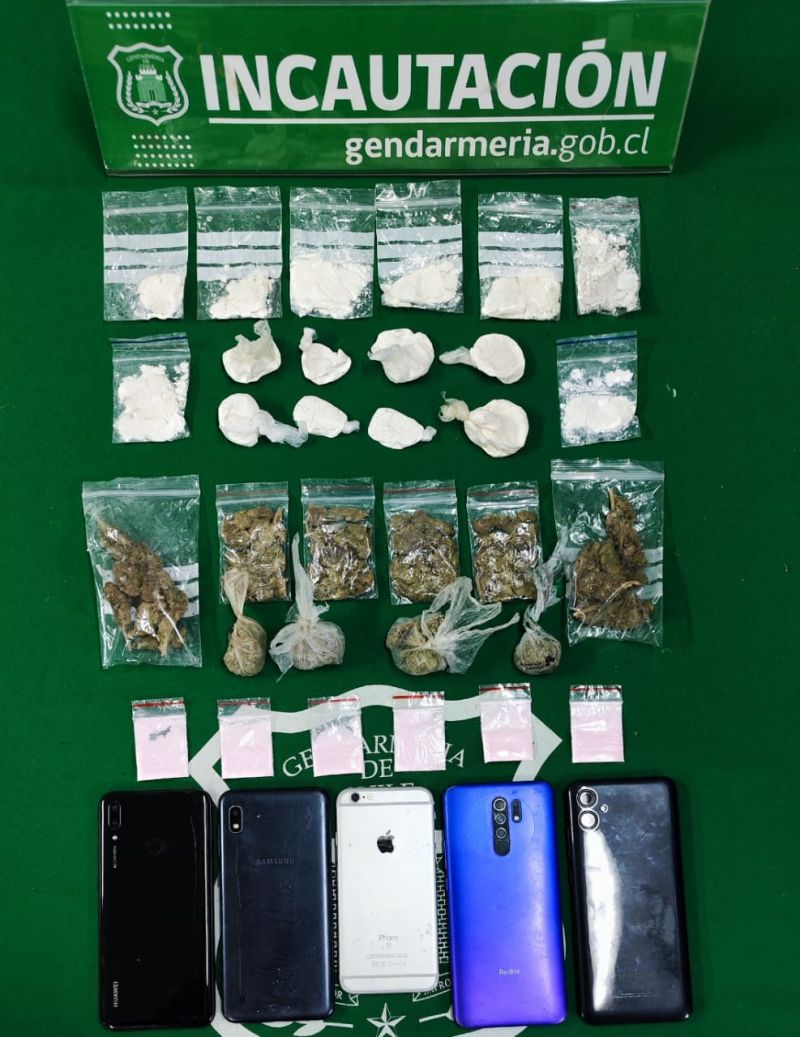Gendarmes incautan droga y celulares en cárcel de Puerto Montt