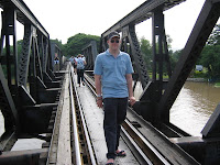 Me on the Bridge over the River Kwai, Kanchanaburi