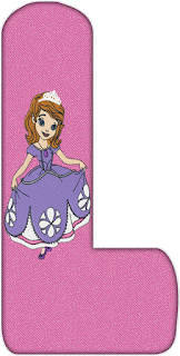 Alfabeto Rosa con la Princesa Sofía. 
