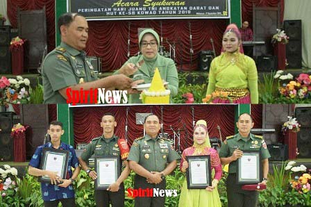 Kodam XIV/Hsn,Gelar Syukuran Peringatan Hari Juang TNI AD Dan HUT Ke 58 Tahun 2019