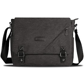  ibagbar Water Resistant Messenger Bag Satchel Shoulder Crossbody Sling Working Bag Bookbag Briefcase Fits 14 Inch Laptop for Men and Women