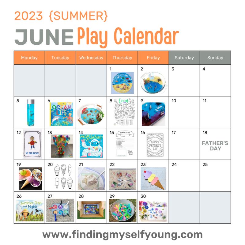 finding myself young june summer play calendar