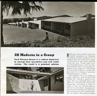 gregory ain - altadena - park planned homes - american builder article, 1948 - 1