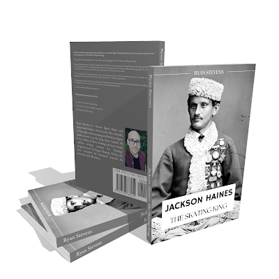 Stack of four copies of the book "Jackson Haines: The Skating King" by Ryan Stevens