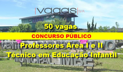 Concurso Público com mais de 50 vagas para Professores e Técnicos em Educação em Imbé