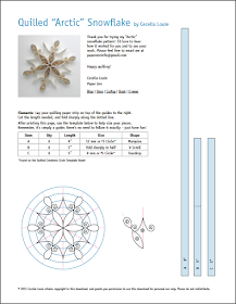 Quilling Snowflake Grid Pattern Template Tutorial