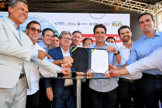 João Azevêdo e ministro Sílvio Costa Filho entregam nova estrutura do Porto de Cabedelo