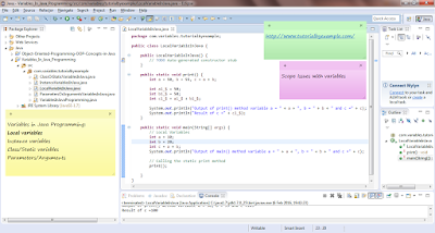 About Local Variable In Java Programming With Code Example Sample