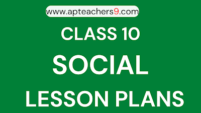 CLASS 10 LESSON PLANS FOR SOCIAL SUBJECT