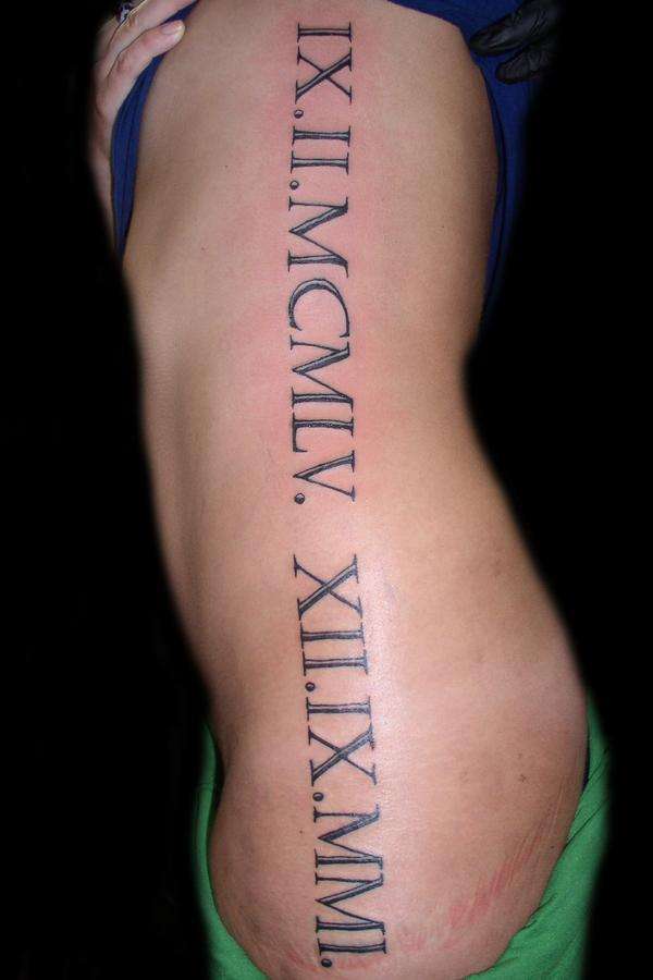 Roman Numeral Tattoos