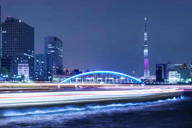 東京スカイツリー特別ライティング「舞」～中央大橋