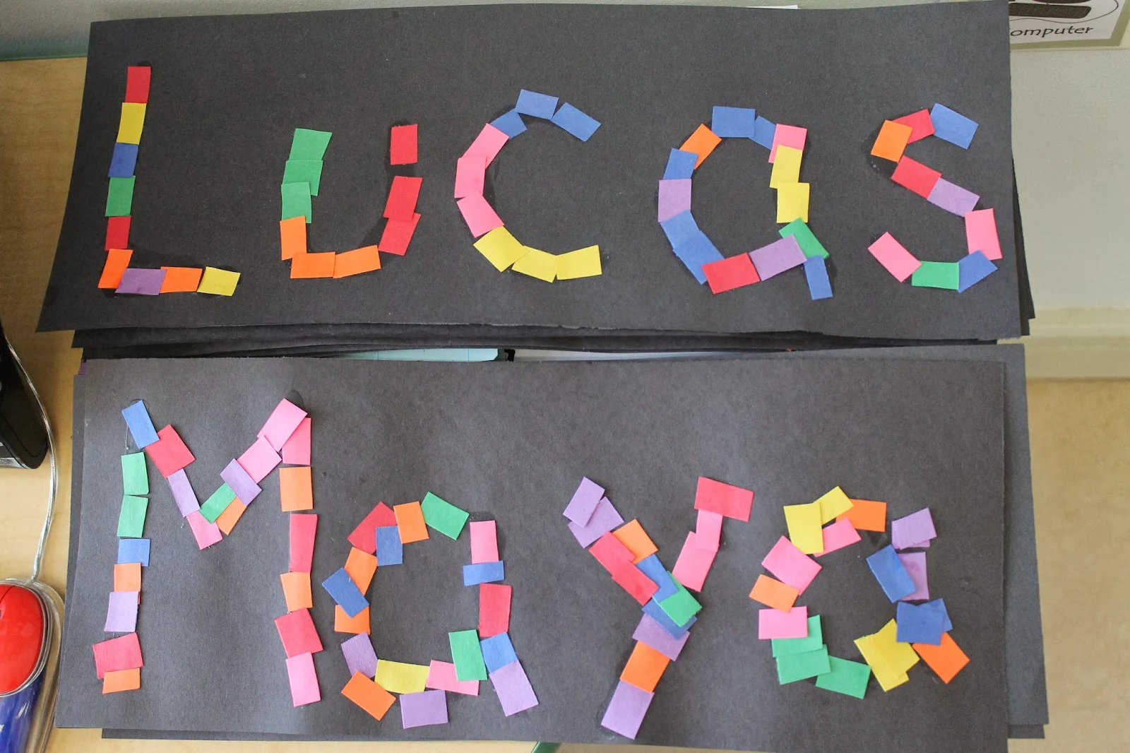 Traveling, Teaching, Cooking, Creating: Name writing activities