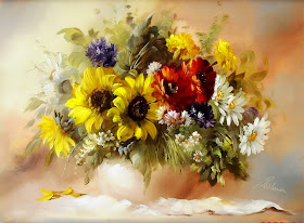 pintura-artistica-de-flores-al-oleo