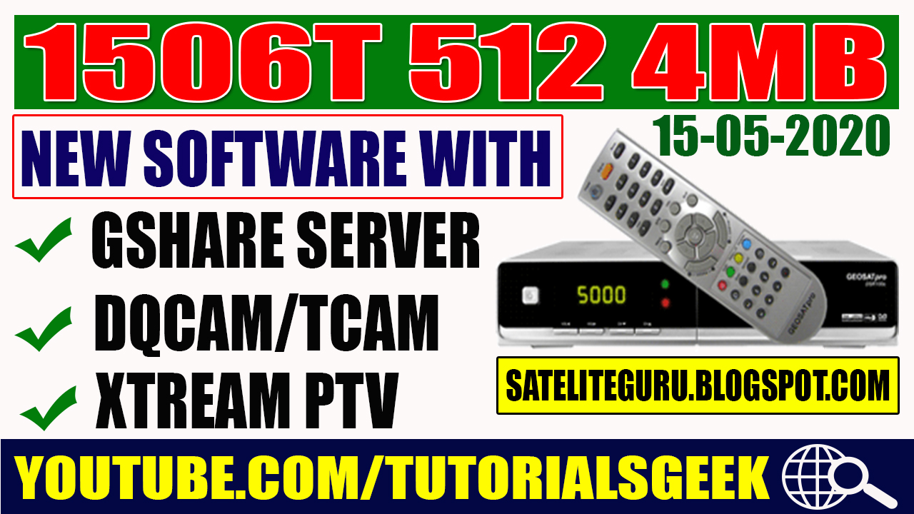 1506T NEW SOFTWARE WITH G-SHARE PLUS & XTREAM IPTV OPTIONS