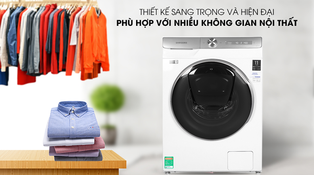 Máy giặt Samsung Inmverter 9 kg WW90TP54DSH/SV - Add Wash