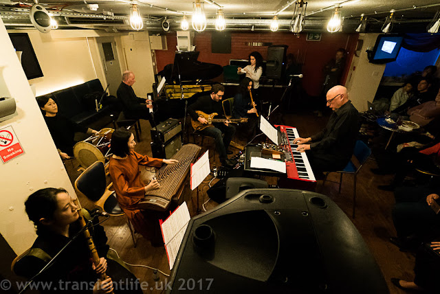 Yi Ji-Young (gayageum), Hyelim Kim (taegum), Jihye Kim (chango), Kiku Day (shakuhachi), Notes Inégales, Peter Wiegold at Club Inégales 