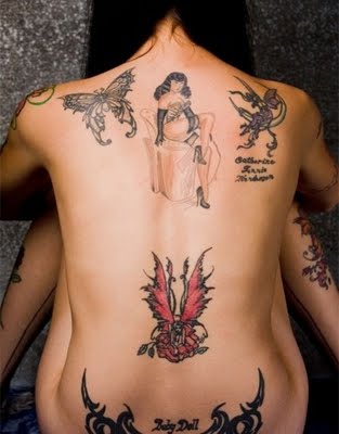 Back Piece Tattoo Pictures Especially Fairy Tattoo Designs With Image Back