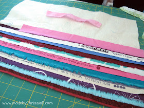how to make selvedge fabric - a fast + easy tute by www.madebyChrissieD.com