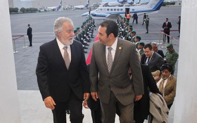 Llega a México Presidente de Guatemala para investidura de AMLO